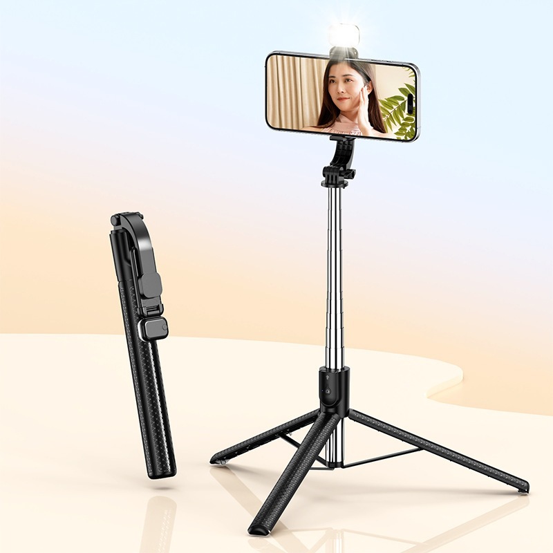 Palo Selfie con Trípode y Control Remoto Bluetooth de ABS para Transmisión en Vivo image 16