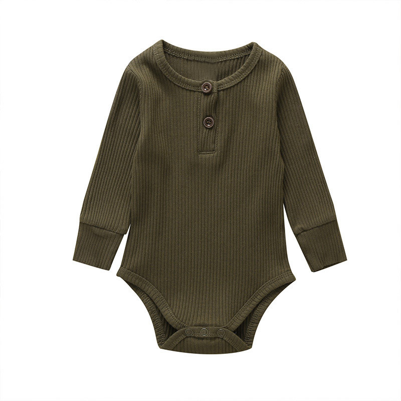 Simple Children's One-piece Newborn Long-sleeved Autumn Romper display picture 7