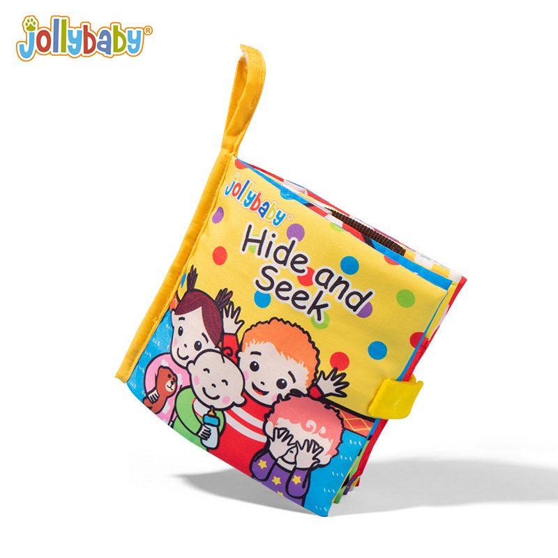 Jollybaby 布の本 ベビーモンテッソーリ早期教育 破れにくい、噛める 6 ヶ月テールブック 赤ちゃんのおもちゃ 0-1 歳|undefined