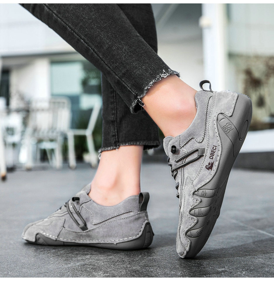 Giày thể thao da thật unisex cổ thấp mũi tròn, đế cao su, phong cách năng động — 662-3 mặt Da Màu Hồng, 662-3 mặt da màu cát, 662-3 mặt da màu nâu, 662-3 mặt da màu xám chi tiết 22