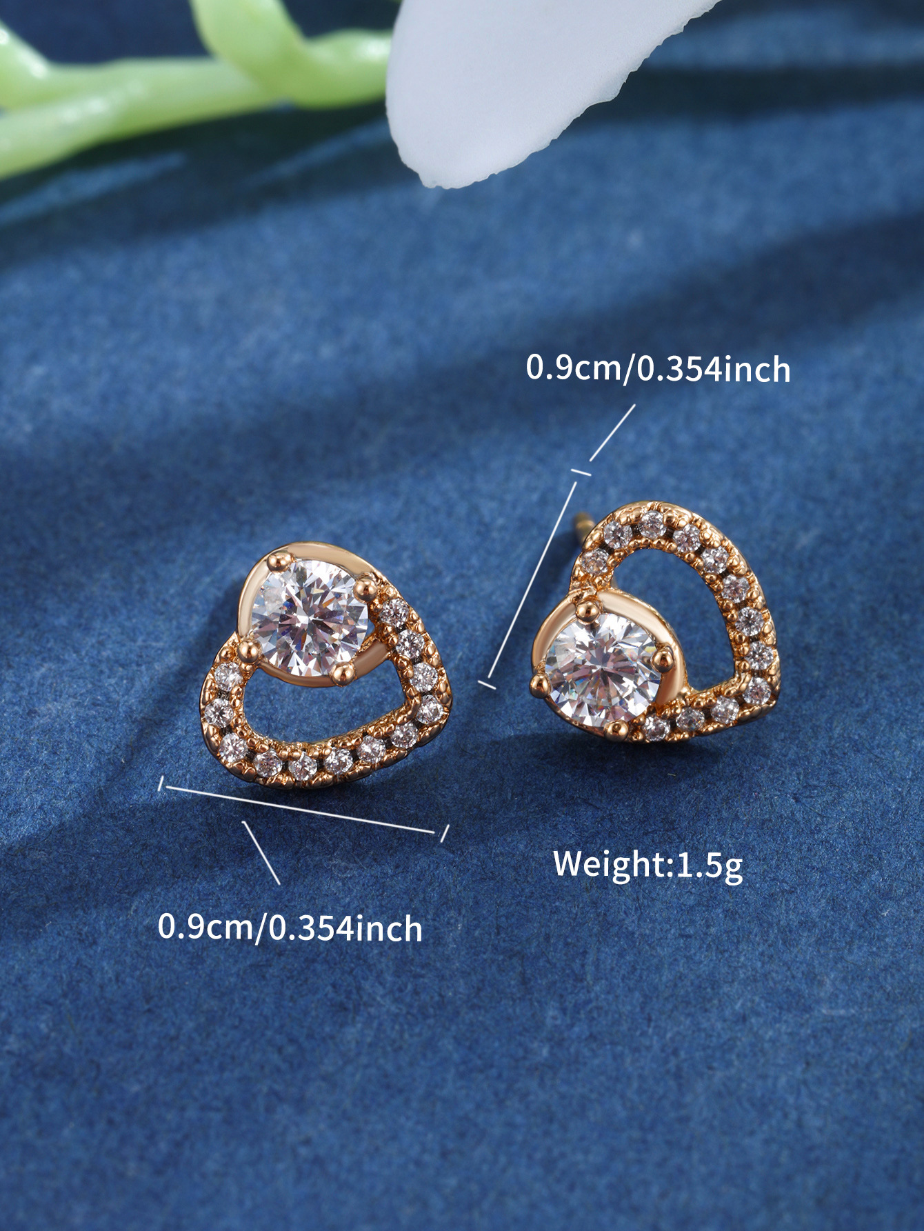 Joyería Xuping, moda japonesa y coreana, pequeña y encantadora cerradura geométrica, orejetas de amor, nicho, lujo ligero, orejetas de alta calidad para mujeres