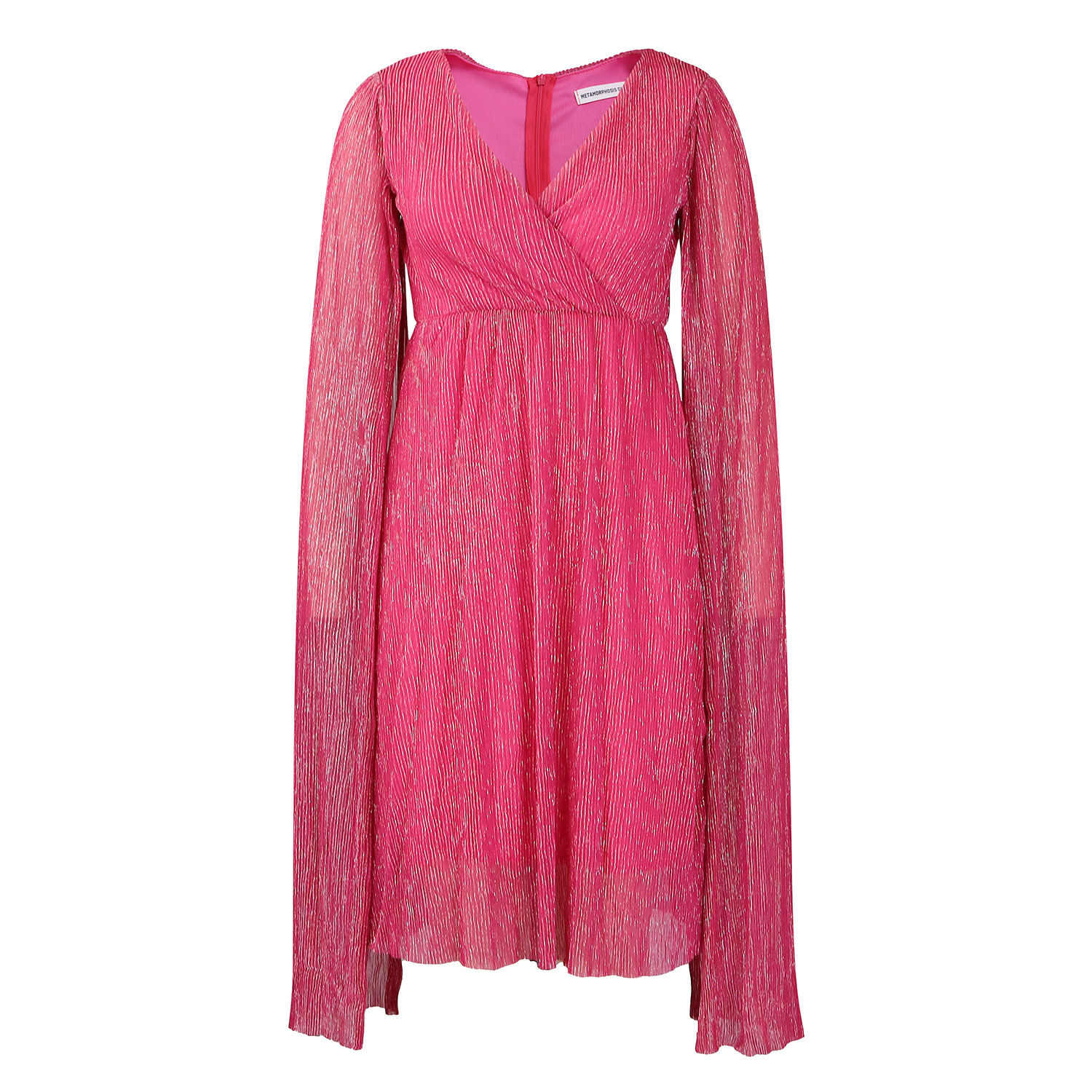 Women's Elegant V-Neck Long-Sleeve Dress