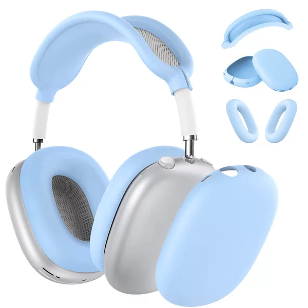 Sky blue three -piece set (shell+ear hat+head beam)