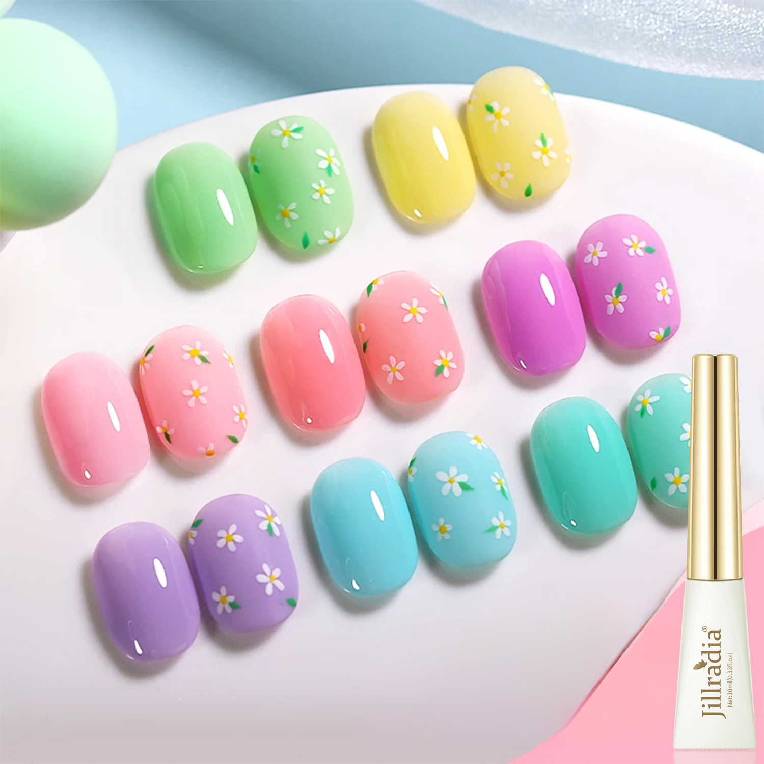 Macaroon Candy Color Nail Gel 2024 New Summer Full Color Gel for Nail Art Shop