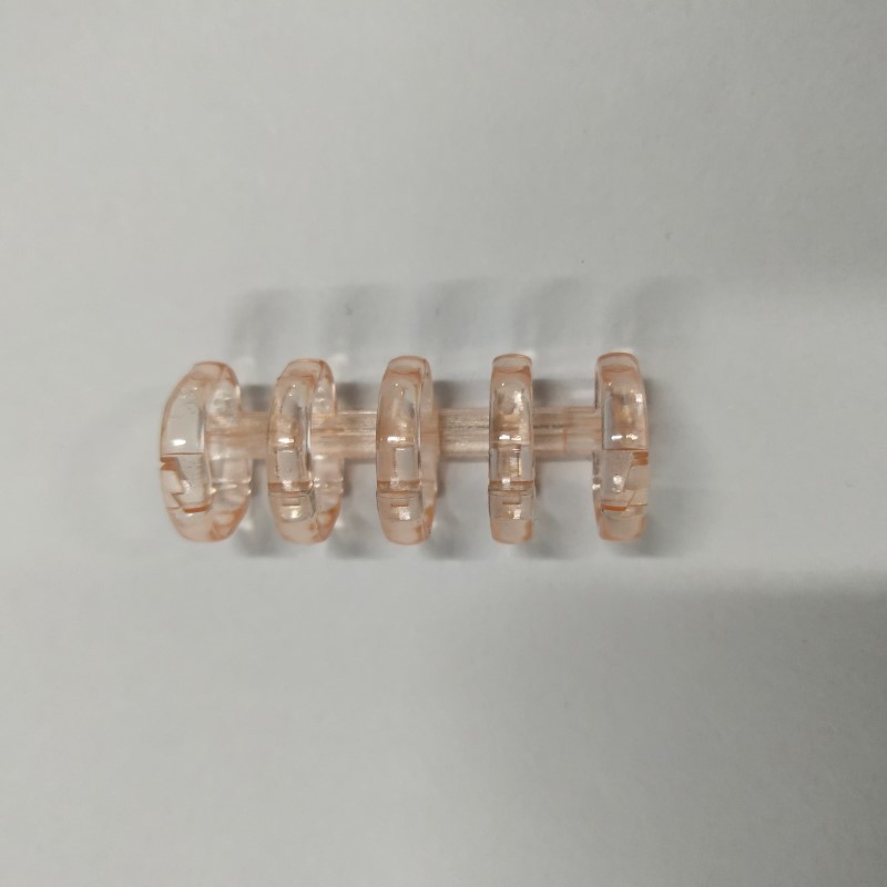 5 agujeros sujetador de anillo de fijación de papel de fijación de bobina de fijación de fijación de fijación de segmentos de carpeta anillo de clip de plástico diy