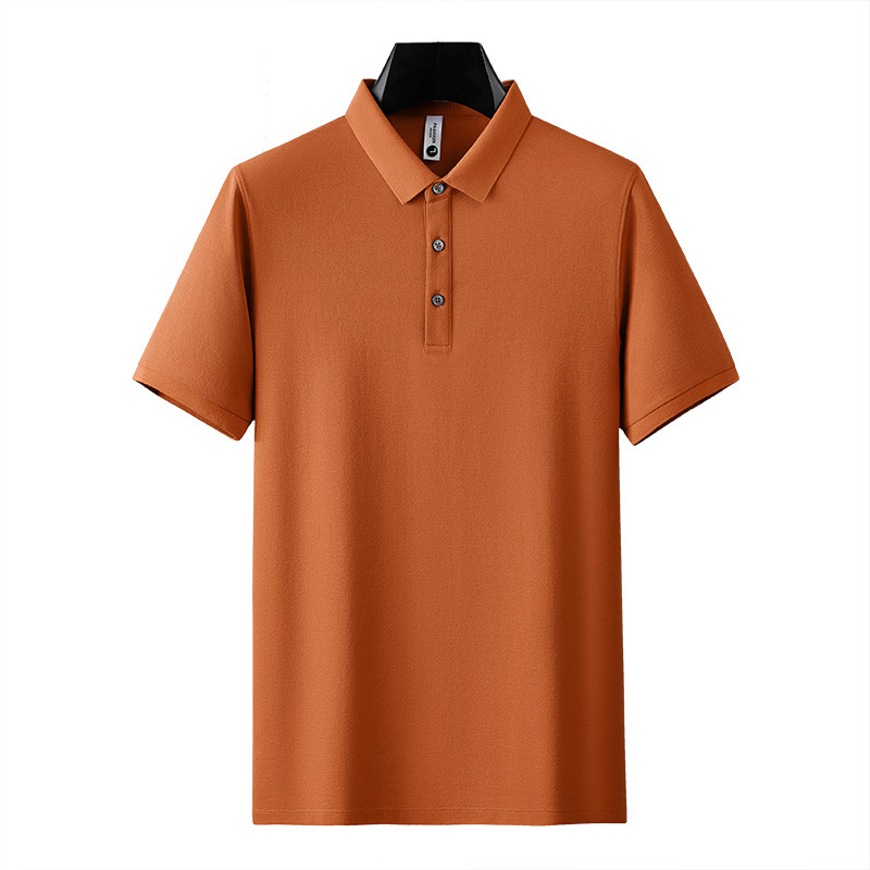 Solona 半袖ポロシャツメンズハイエンドメンズ長繊維綿ラペル半袖 Tシャツメンズ 2025 夏無地|undefined