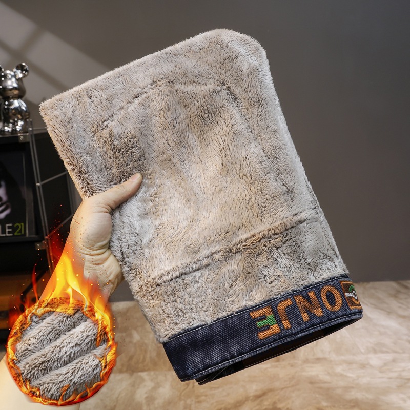 Jeans Rectos para Hombre de Mezclilla con Forro Térmico para Uso Diario en Invierno
