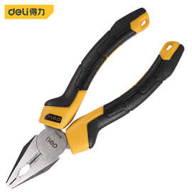 得力工具 DL2006Z/7Z/8Z寸钢丝钳专业级家用电工平口老虎钳子批发
