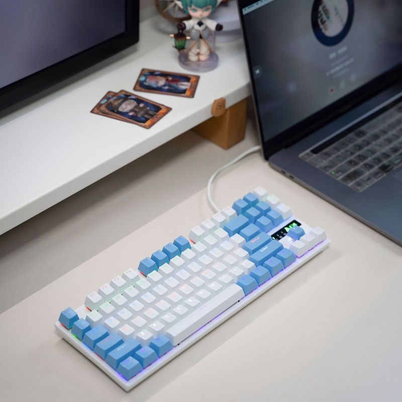 特別オファー卸売クロスボーダースポット Amazon Lingkey リアルメカニカルキーボード有線 87/104 キー発光緑紅茶軸|undefined