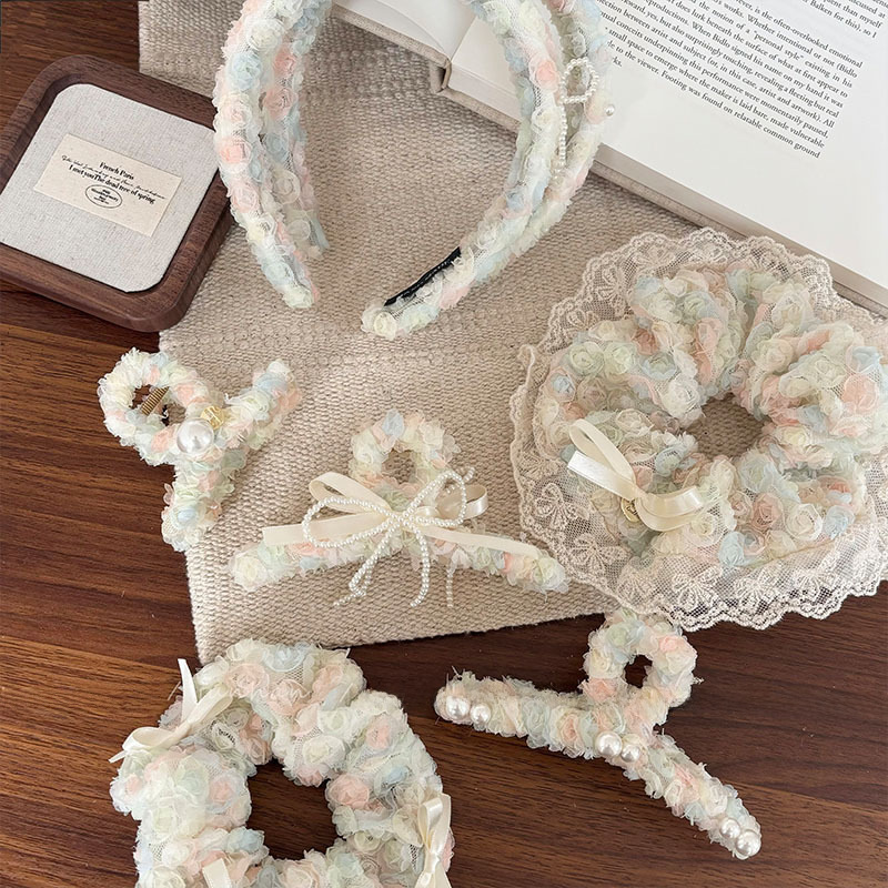 Fantomblomst Hårnåle i net Hårbånd Hovedbeklædning Perleblonder Gribeklemme Hårgribebånd Hoved Baghovedet Spiral Hår Reb Hår_voghion.com