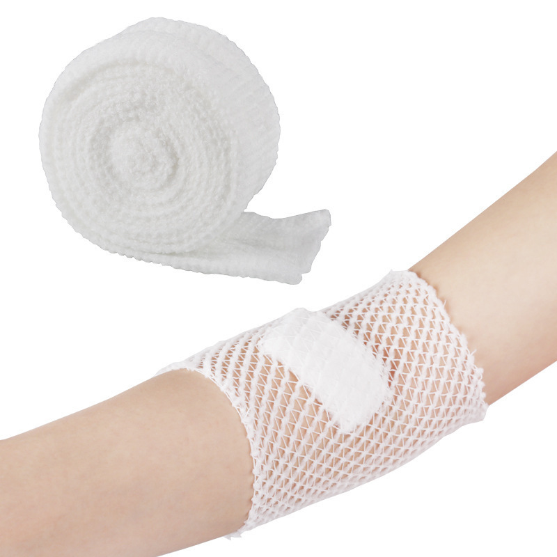 Mesh-Type Elastic Bandage, Rebounding and Breathable, Tubular Elastic Stretch Bandage for Finger Joint Wrapping and Fixation, for Home Daily Use