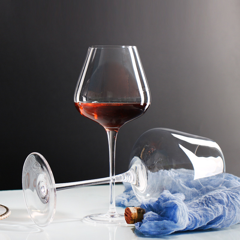 Luz lujo Copa de vidrio de gran capacidad transparente vino tinto vino blanco champán vidrio hecho a mano Borgoña taza