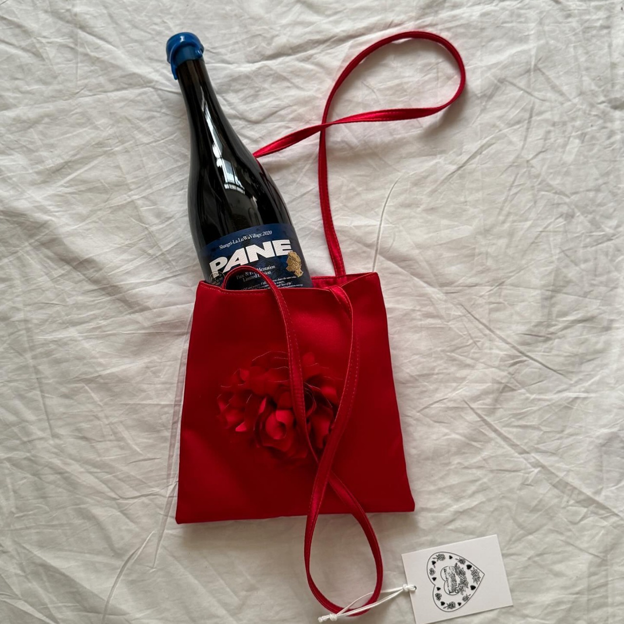 韩系小众planforo包玫瑰花朵包夏季缎面手提单肩包手机包时尚mini