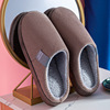 Velvet suitable for men and women for beloved indoor, keep warm demi-season slippers, Japanese and Korean