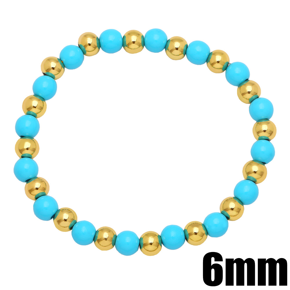 Mode Kupfer Geometrisches Muster Armband Täglich Perlen Kupfer Armbänder display picture 6