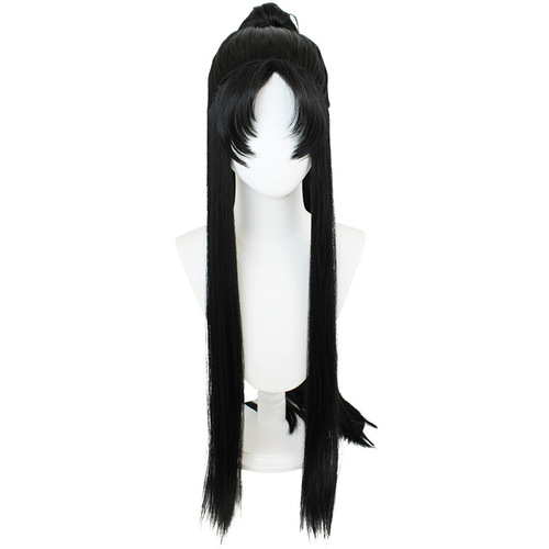 Floating art, demonic path, Jin Ling Jiang Cheng cosplay, wig beauty, pointy ancient-style cosplay, long straight hair, national style wig
