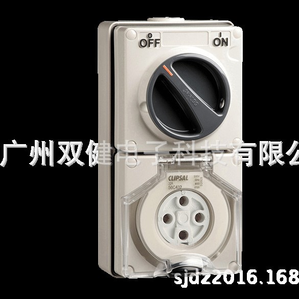 S56C432-GY 奇胜CLIPSAL三相四极防水防尘开关插座