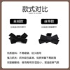 Crab pin for princess, bangs, hairgrip, black hair accessory with bow, hairpins, 2023 collection