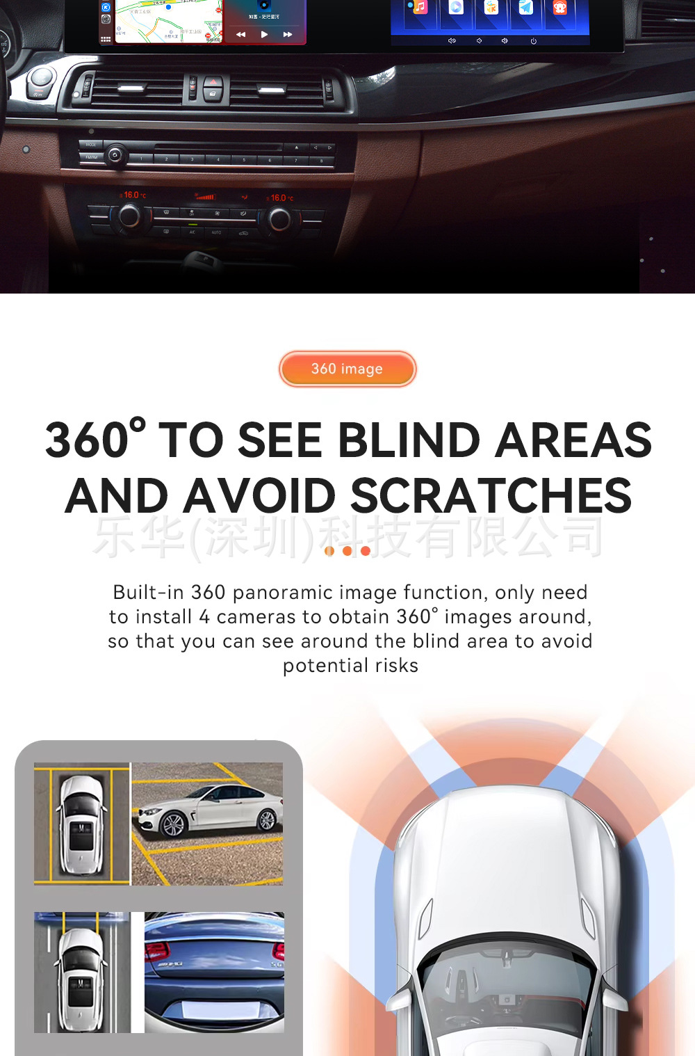 Suitable for Bmw 3/5/7 Series Large Dual-Screen Systems, Old-To-New Android System Dvd Navigation All-In-One Dual-Screen Unit