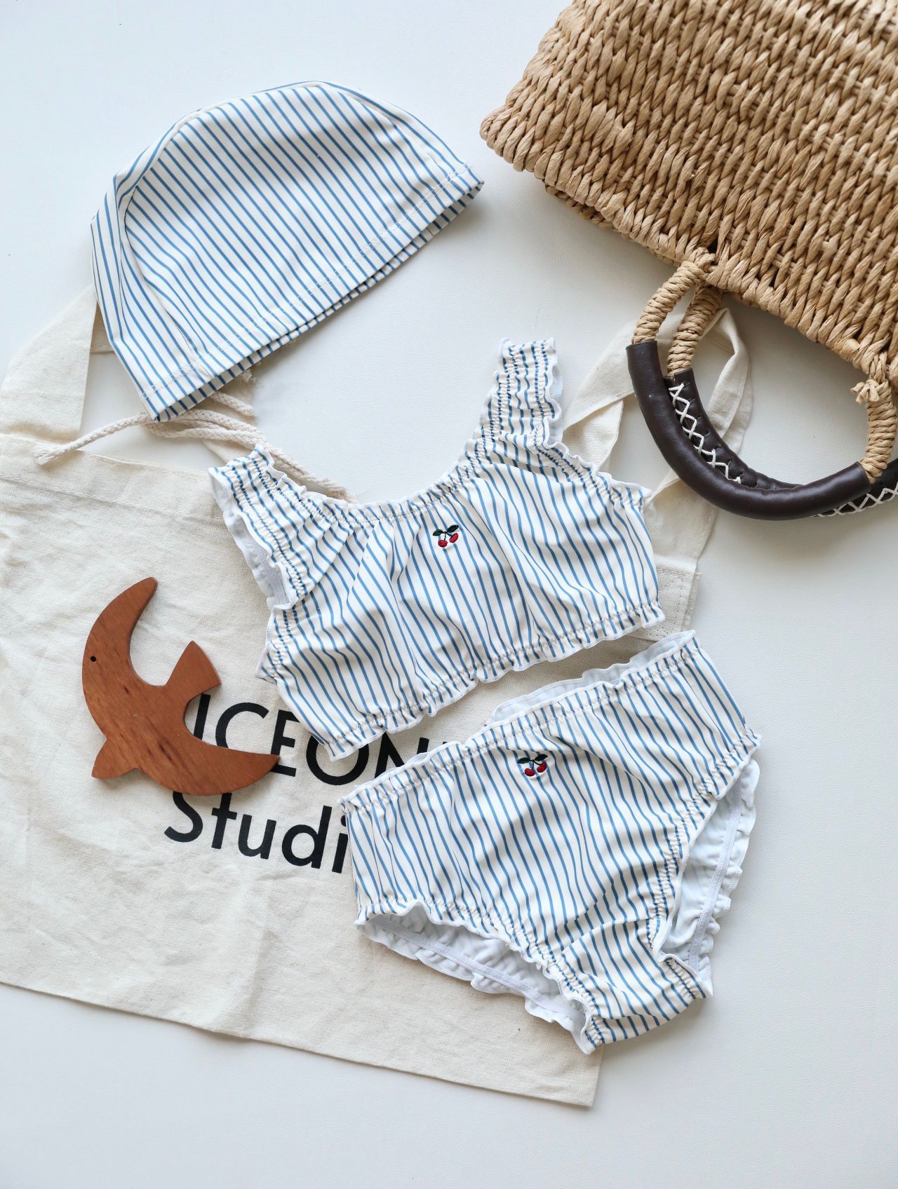 Vest Split Blue Stripe