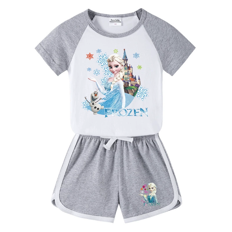 Летняя одежда летом, набор для мужчин и женщин, девочка, брюки, футболка с коротким рукавом для отдыха, шорты, 2023
