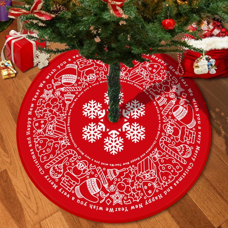 越境で人気のクリスマスツリー用スカート、写真やサンプルでカスタムメイド可能、クリスマスツリーの下にプレゼントを置くための敷物|undefined