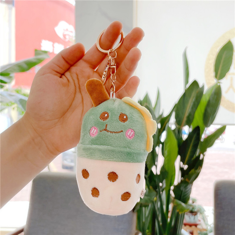 Cartoon Animal Feeding Bottle Cup Pendant Milky Tea Cup Doll Cute Bag Doll Ornaments Plush Toy display picture 2