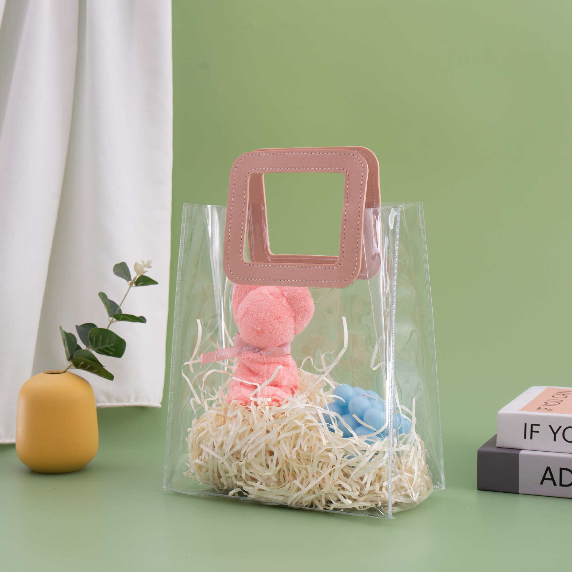 客户礼品袋pvc透明手提袋伴手礼品袋礼物袋包装袋结婚喜糖铺节日