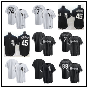 White Sox fans elite baseball uniform foreign trade wholesale White Sox 45# 7# 79#