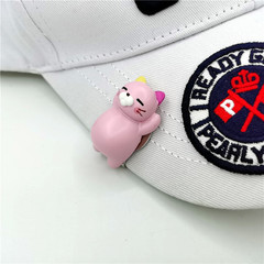 Cute golf hat clip Mark Mark ball mark lying flat lazy cat strong magnetic green ball mark golf supplies