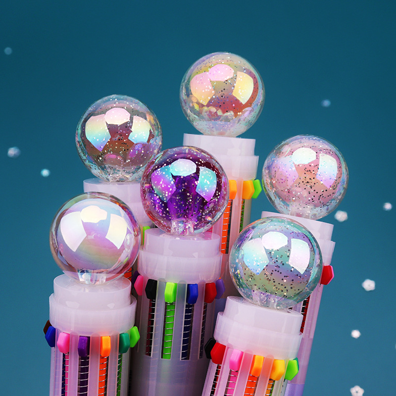 12 bolígrafo creativo 12 colores multifunción bolígrafo de color estudiantes bolígrafo multicolor bolígrafo atómico NaYou