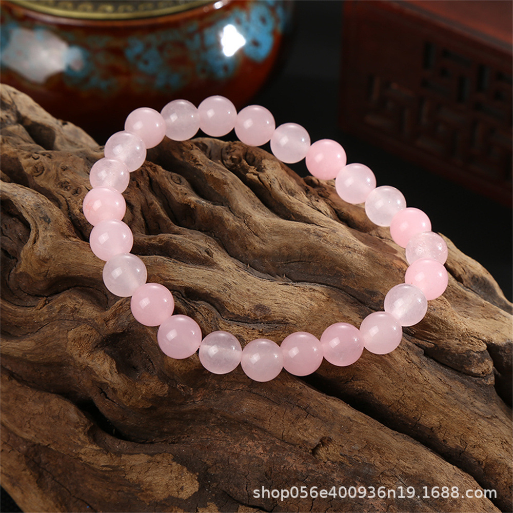 Moda simple 8mm pulsera de piedra de ágata natural alta sensación de mano de cristal cuentas pulsera comercio exterior al por mayor damas