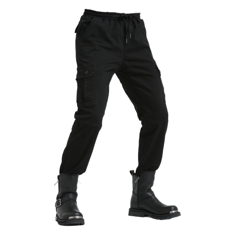 Loong biker motocicleta montar pantalones hombres motocicleta multi-bolsa casual anti-caída pantalones tobillo-atado engranaje de protección motocicleta Pantalones