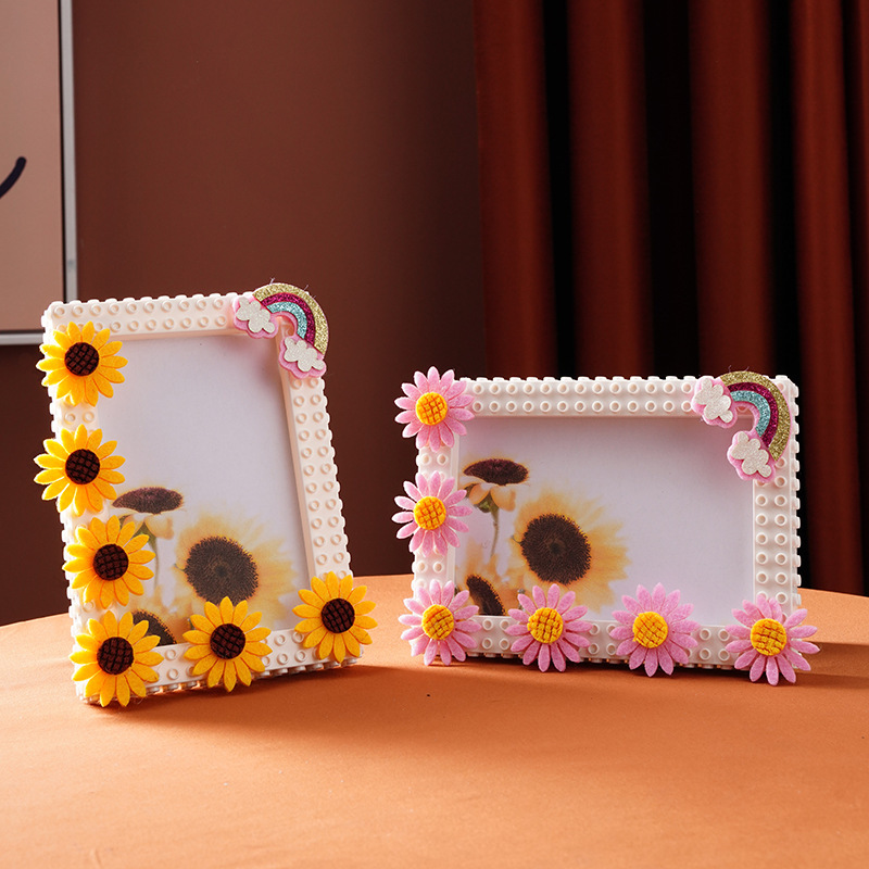 DIY Children's Building Block Photo Frame Volleyball Sports Style Photo Frame Display Stand Handmade Creative Gift Factory DIY Children's Building Block Photo Frame Volleyball Sports Style Photo Frame Display Stand Handmade Creative Gift Factory