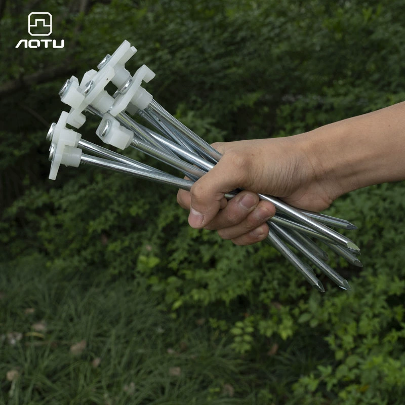 Bump светящийся гвоздь Открытый Кемпинг 25 см палатка гвоздь флуоресцентные аксессуары для палаток трансграничная оптовая продажа AT6537