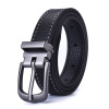 Universal belt suitable for men and women for leisure, black retro jeans for elementary school students, simple and elegant design, Korean style