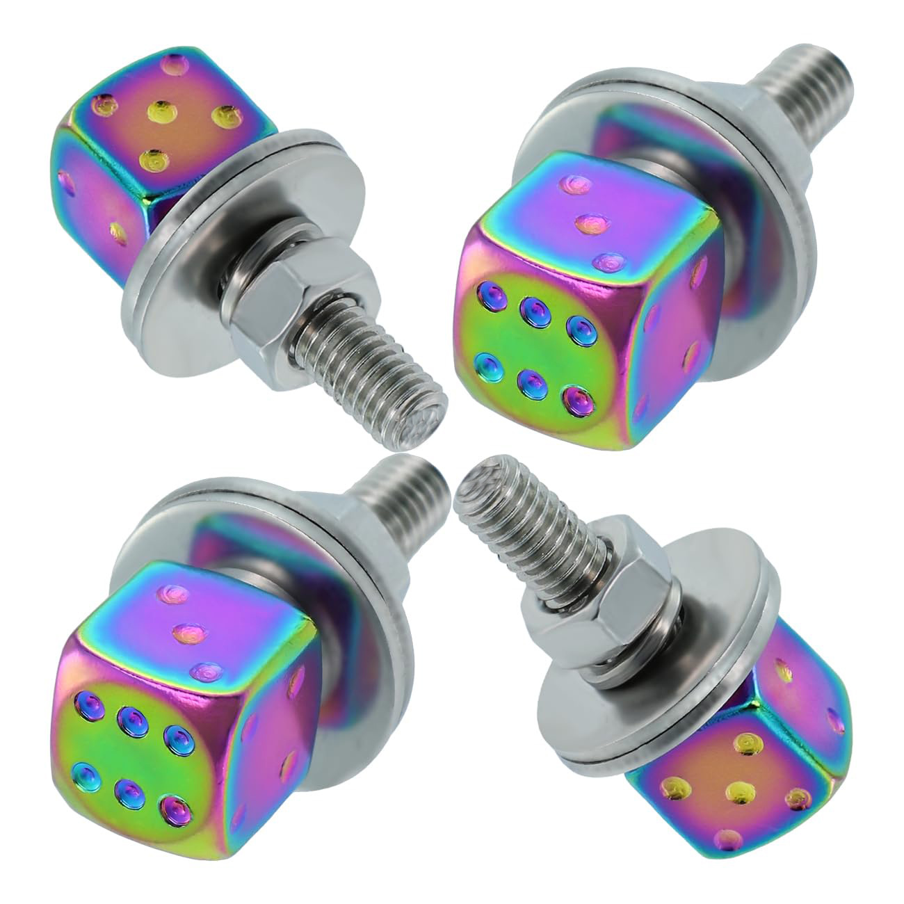 Dice brand car license plate screw fastener set car license plate…