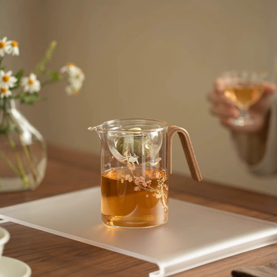 第二集 Glass tea cup, tea set with accessories, increased thickness