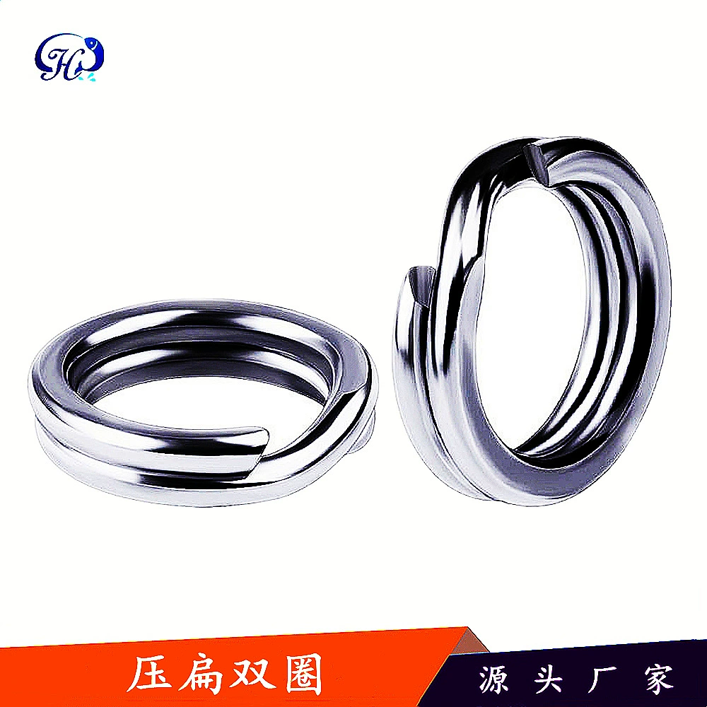 Давленая леска с двойным кольцом, кольцо для защиты от потери, рыболовные снасти Luya, аксессуары для рыболовных снастей, оптовые продажи