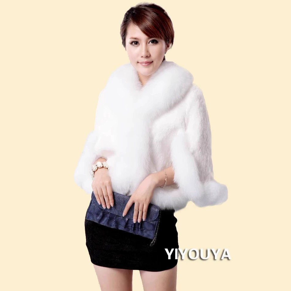 Амазонская трансграничная меховая куртка имитация лисьего мехового воротника имитация рекс кролик плащ шаль шерстяной мех короткая модель