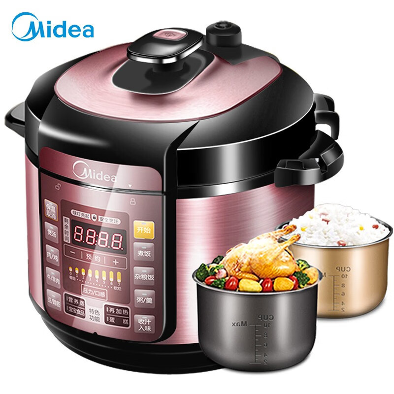 158.美の電気圧力鍋スマート家庭用5リットル電圧鍋高圧炊飯器YL50Simple101|undefined
