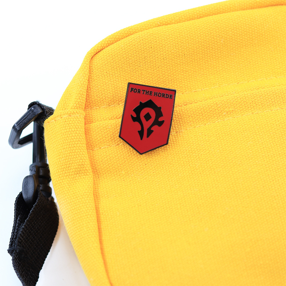 World of Warcraft for the Horde Slogan Badge Game Brooch Peripheral Player Fan Gift Collection Backpack Accessories