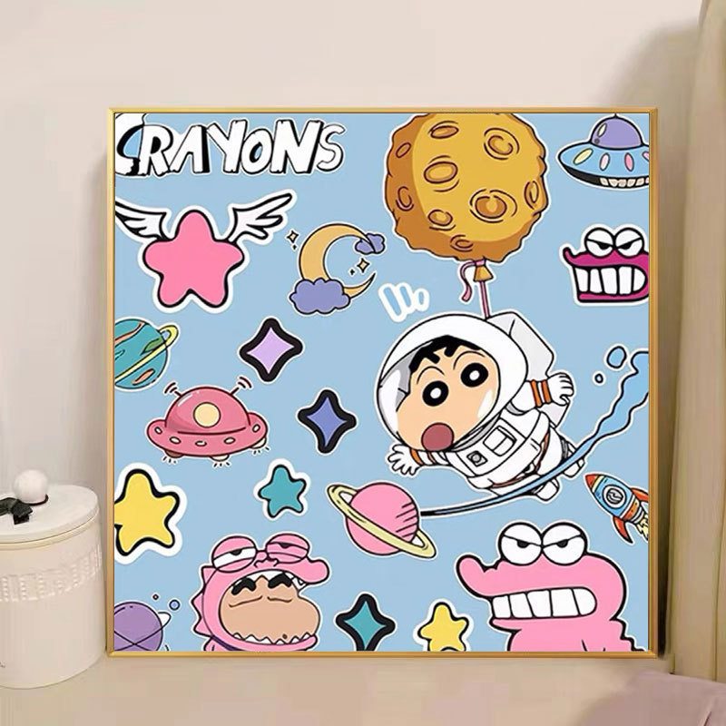 スポンジ・ボブ デジタル油絵 DIY 漫画アニメ 子供向け 手塗り装飾画 置物 環境に優しい|undefined