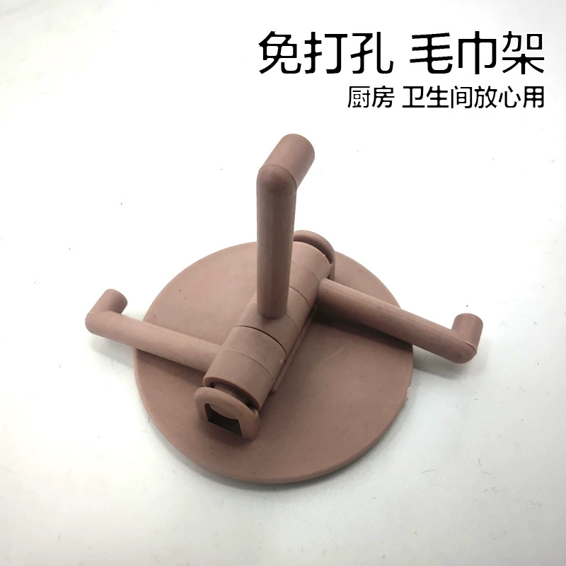 Крючки для полотенец и банных полотенец, вращающиеся бесследные трехкрючковые крючки для кухни и ванной комнаты, настенные крючки с 3 когтями без перфорации, оптовая продажа