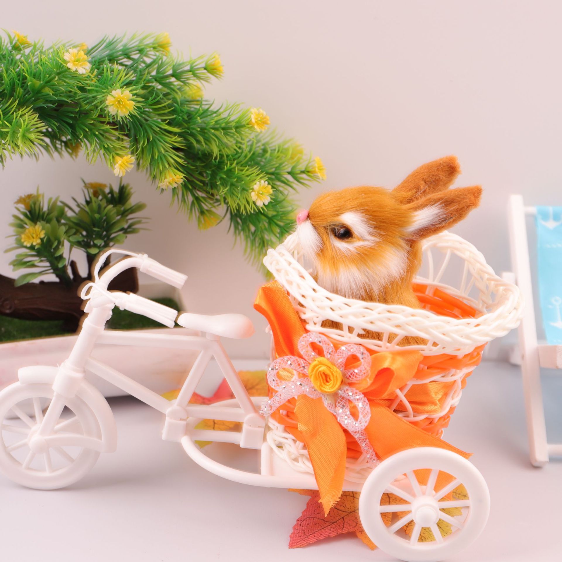 (오렌지) 삼륜차 (노란색) 중성 토끼