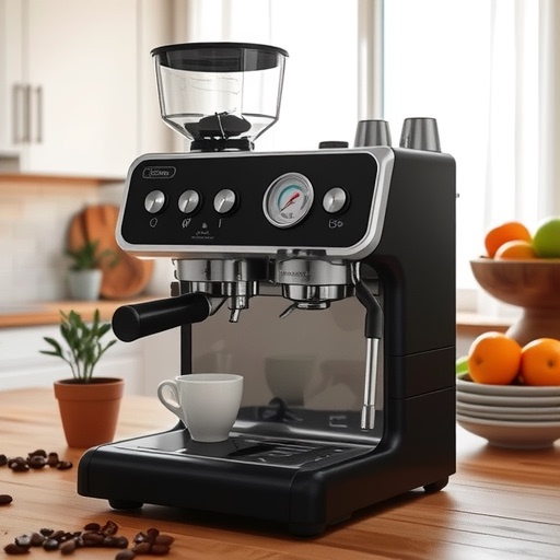 Barsetto Yum Brands Second Generation Double Boiler Commercial Semi-automatic Coffee Machine Bean Grinding Extraction and Milk Foaming All-in-One Machine