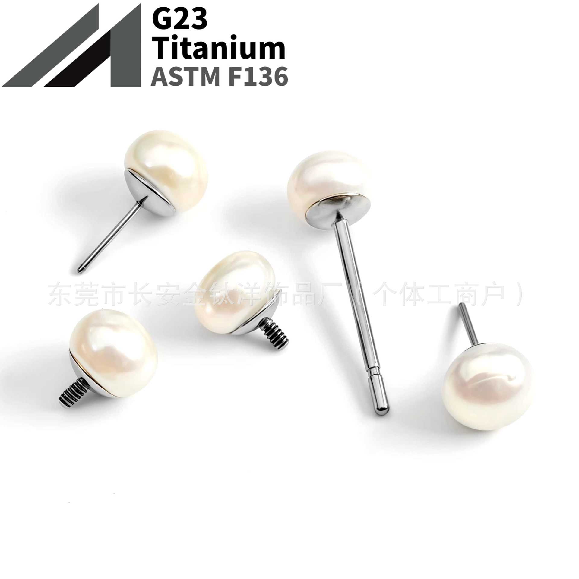 16G labret stud size and finish detail