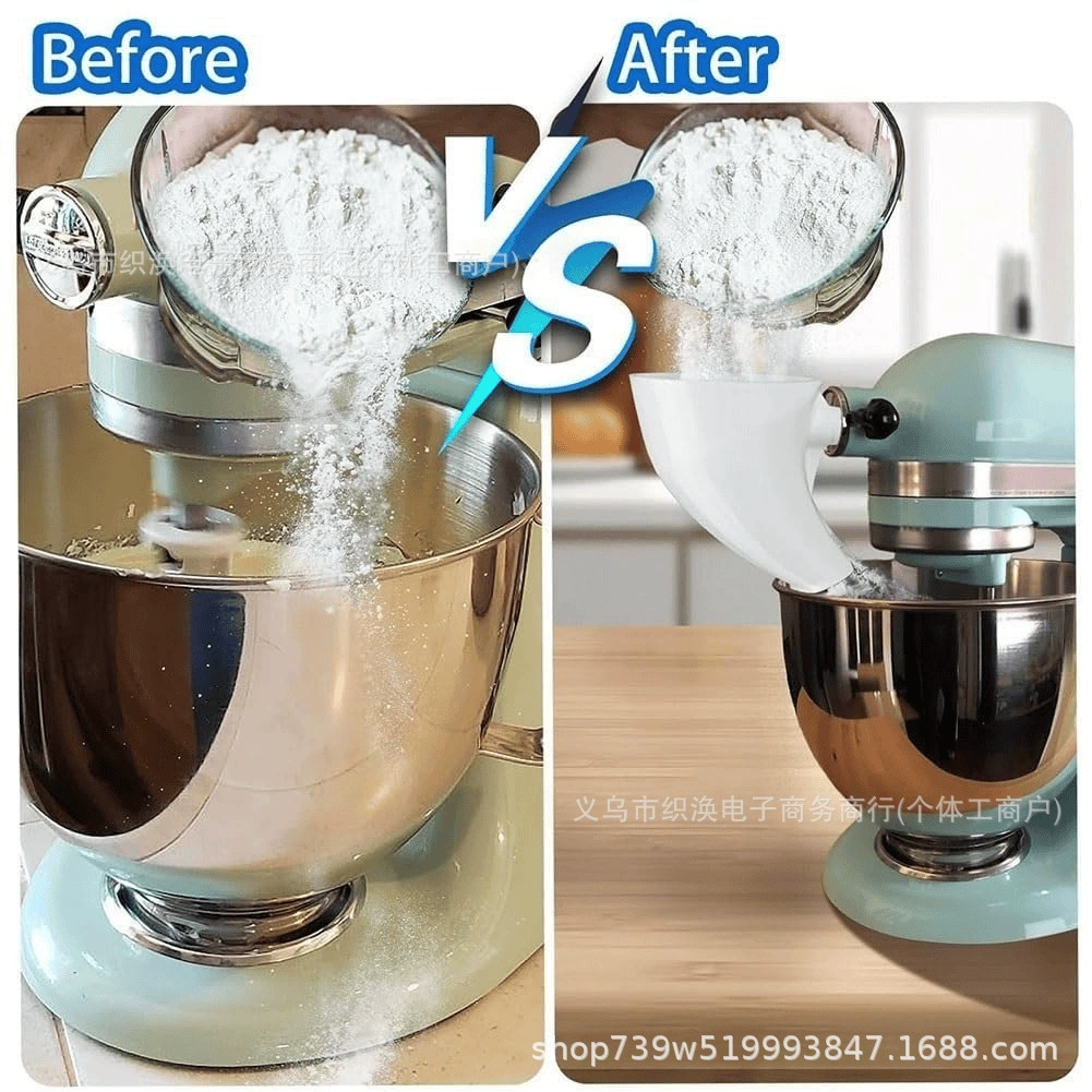 Кросс-борт новое М Flour Funne миксер мука воронка подходит для Artisan Ksm150 5 кварта
