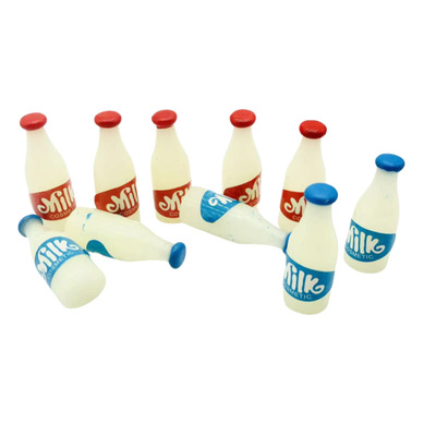 微缩食玩 DIY场景模型 Dollhouse小布娃娃屋配件 迷你仿真牛奶瓶|ms