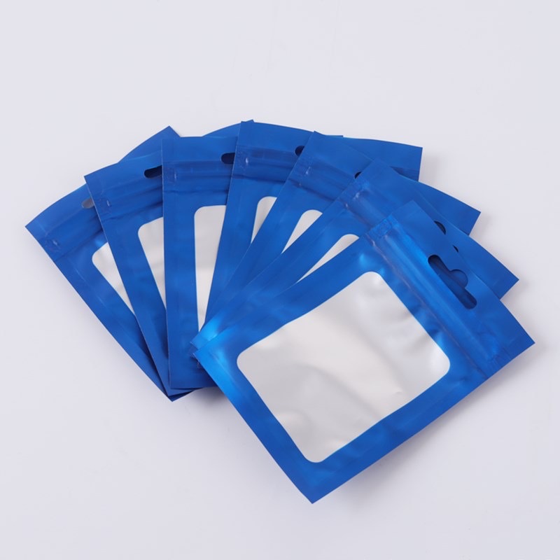 Bolsas de embalaje de Amazon, bolsas de plástico para joyería, bolsas de aluminio con orificios, bolsas sellables, bolsas de plástico sellables para joyería, venta caliente transfronteriza